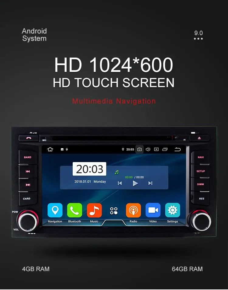 Clearance Besina 1 Din Android 9.0 Car DVD Player For Seat Leon 2014 2015 2016 2017 Multimedia Radio GPS Navigation WIFI Auto Stereo IPS 1