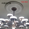 PU Decorative Ceiling Rose Chandelier Ceiling Plate Rosette Pendant Light Base Decor Panel Polyurethane Medallion 4