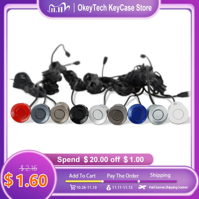 Датчики парковки OkeyTech 22 мм Парктроник зуммер для определения местоположения