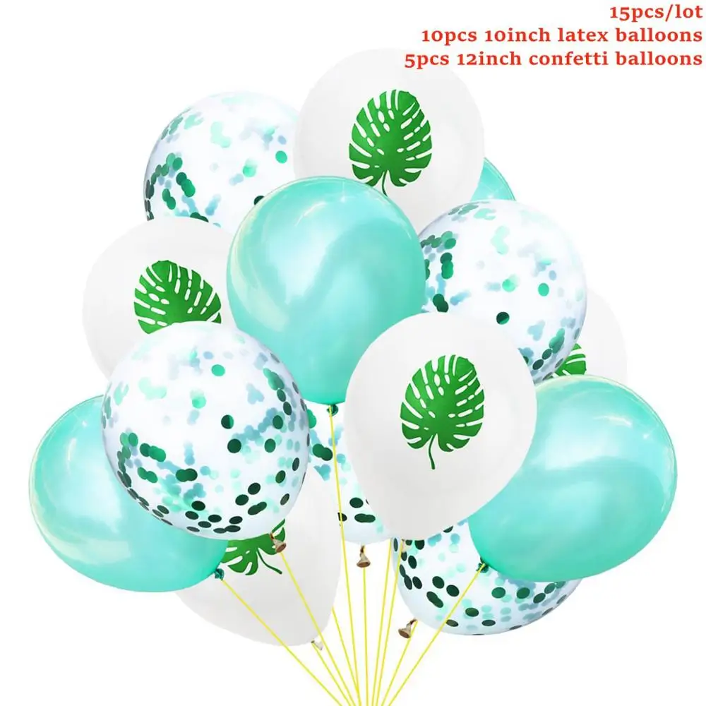 Taoup мультфильм Животные тигр розовый наклейки с Фламинго Декор сувениры сафари джунгли вечерние принадлежности детский душ декор для дня рождения - Цвет: Leave Balloons 2