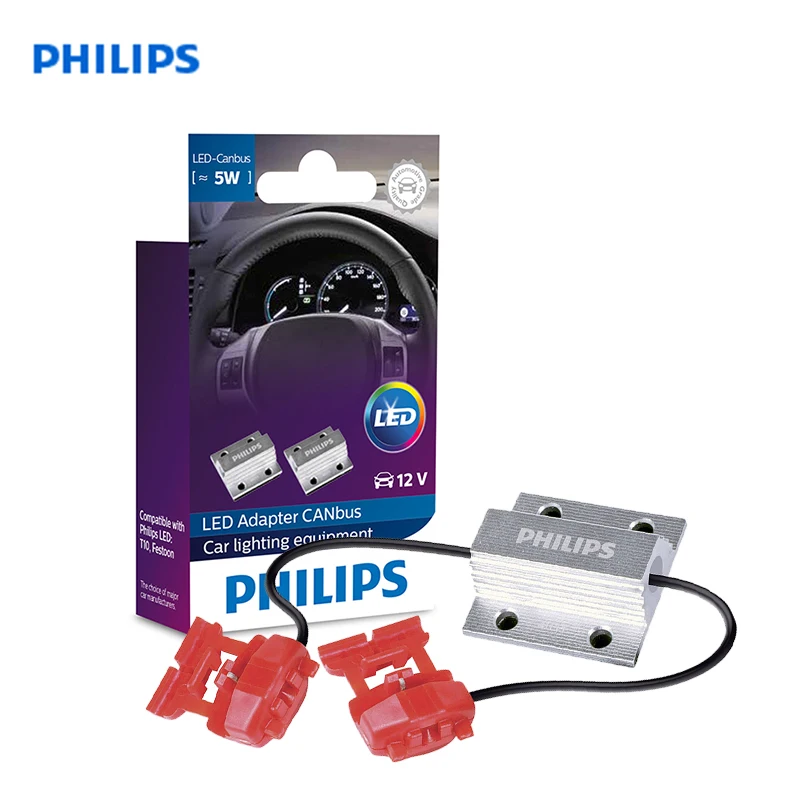 Philips 12956X2 2шт Удаление предупреждений для светодиодов 12V CEA 5W Автомобильные лампы