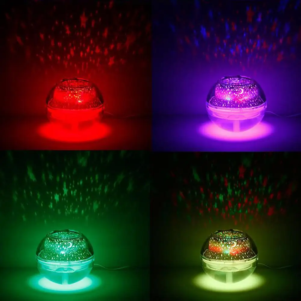 

GloryStar Star/Moon Projection Lamp, Sysmarts Silent Humidifier with LED Night Light for Kids Bedroom
