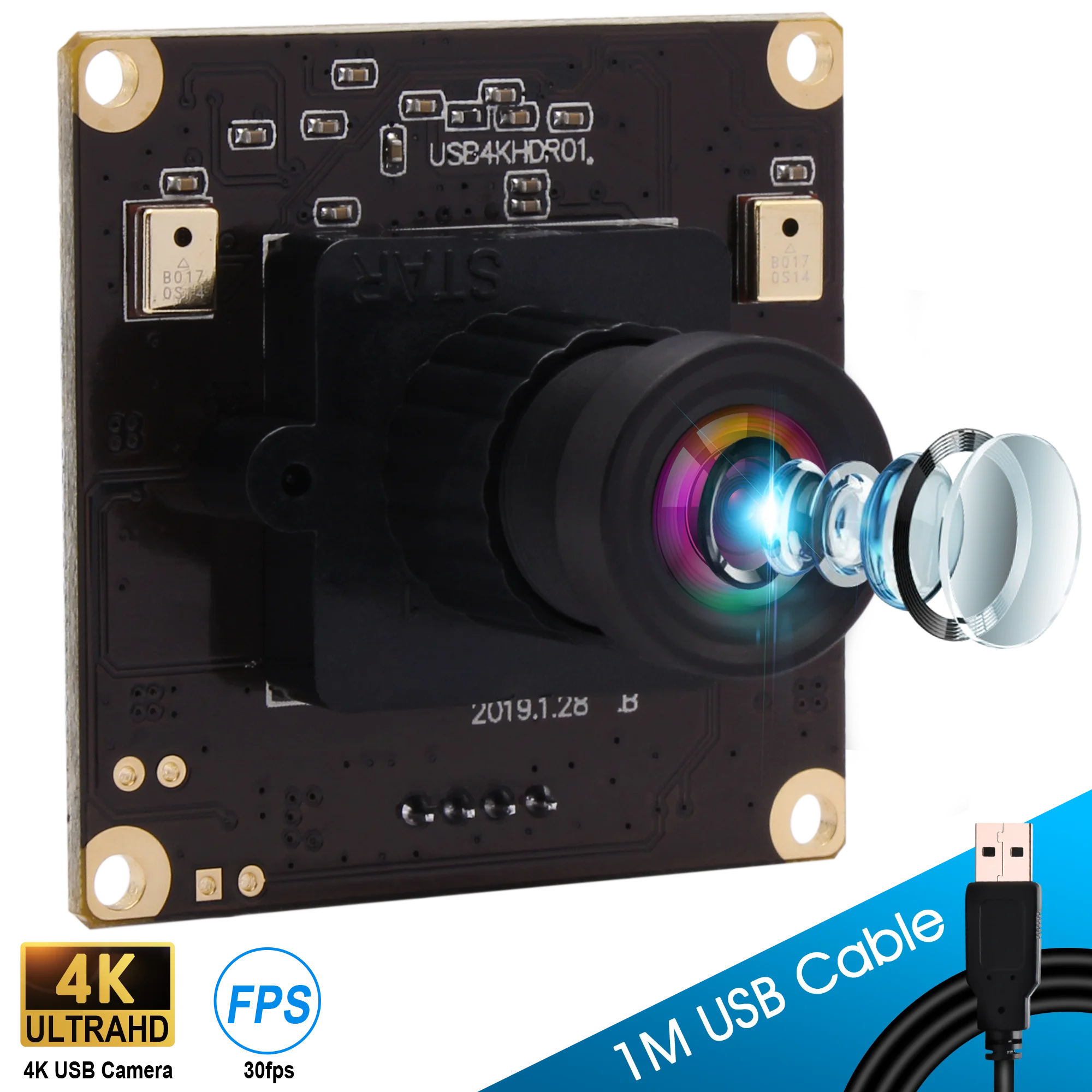 MJPEG 30fps 3840x2160 4K USB веб-камера HD Full 1080P видеоконференции камера с Micphone | Компьютеры и