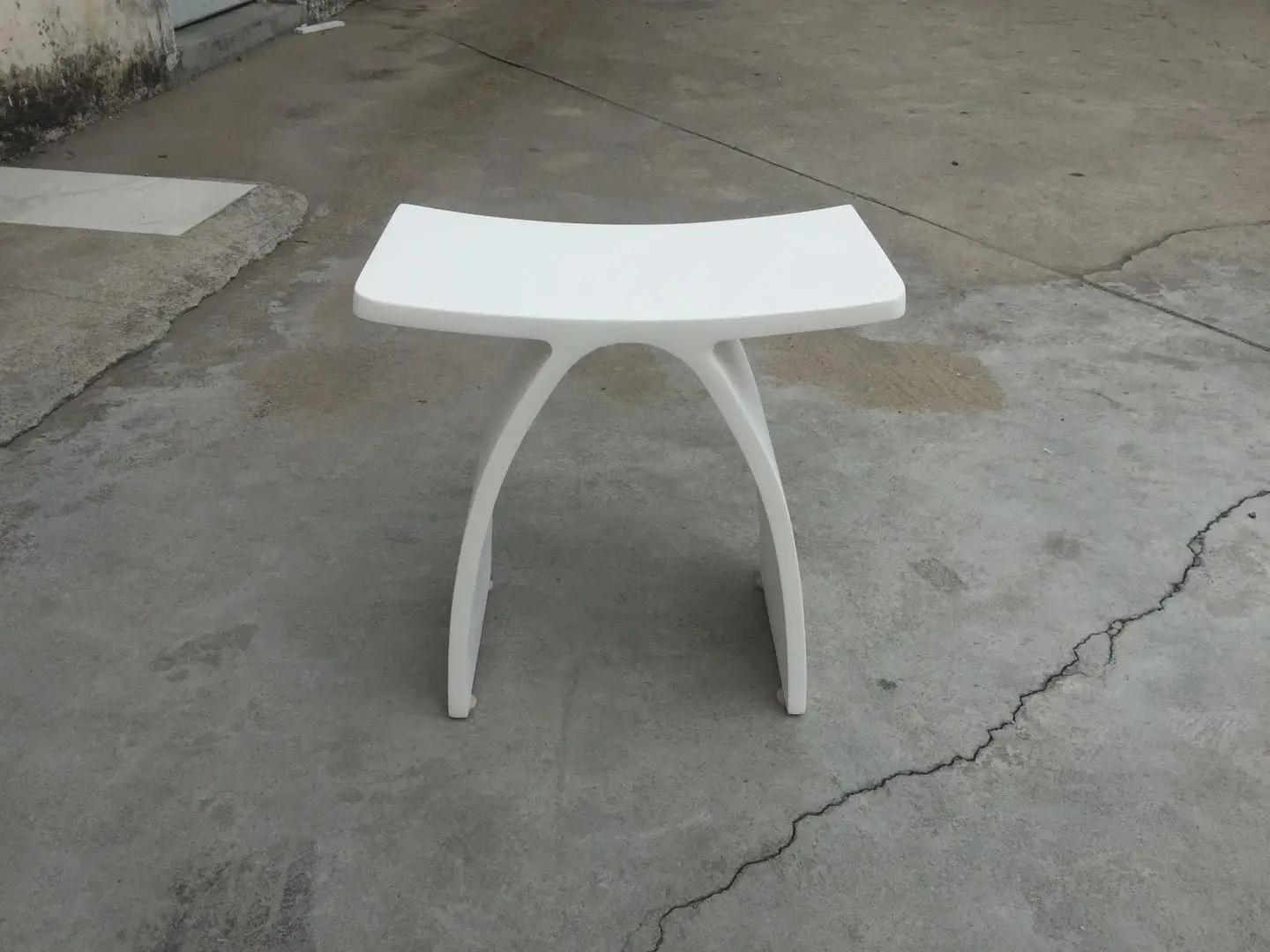 Solid Surface Stone Small Bathroom Step Stool Shower Enclosure Corian