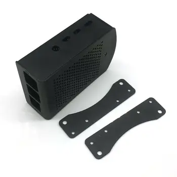 

For Raspberry Pi 4B Aluminum Case Black Metal Shell Box Case Black Enclosure for RPI 4 Model B RPI 4B Case