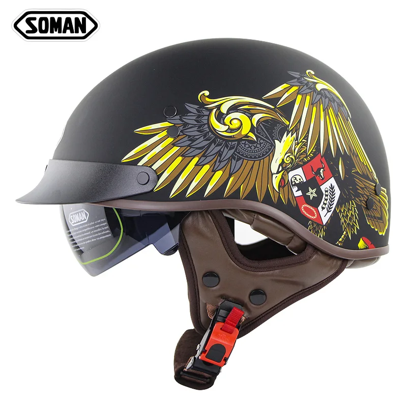 

DOT Certification Motorcycle Helmet Retro Half Face Moto Helmet Motorcycle Racing Off Road Helmet Casco Moto Capacete Casque