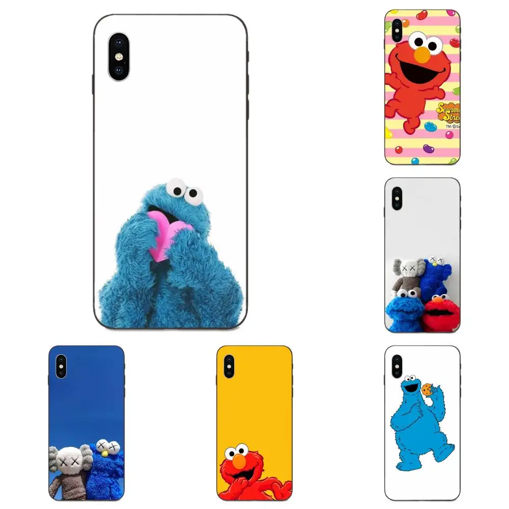 Для Galaxy A3 A5 A6 A6s A7 A8 A9 A10 A20E A30 A40 A50 A60 A70 A80 A90 Plus 2018 Мягкий Новый стиль Elmo печенье