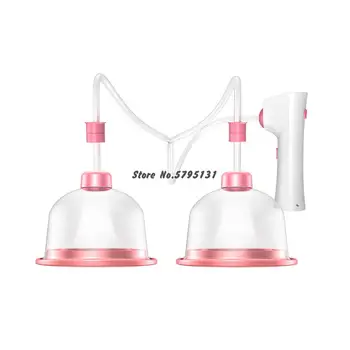 

Usb Rechargeable Breast Massager Enlargement Chest Enhancing Massage Vacuum Pump Food Grade Silicone+plastic 2 Gears Adjustable