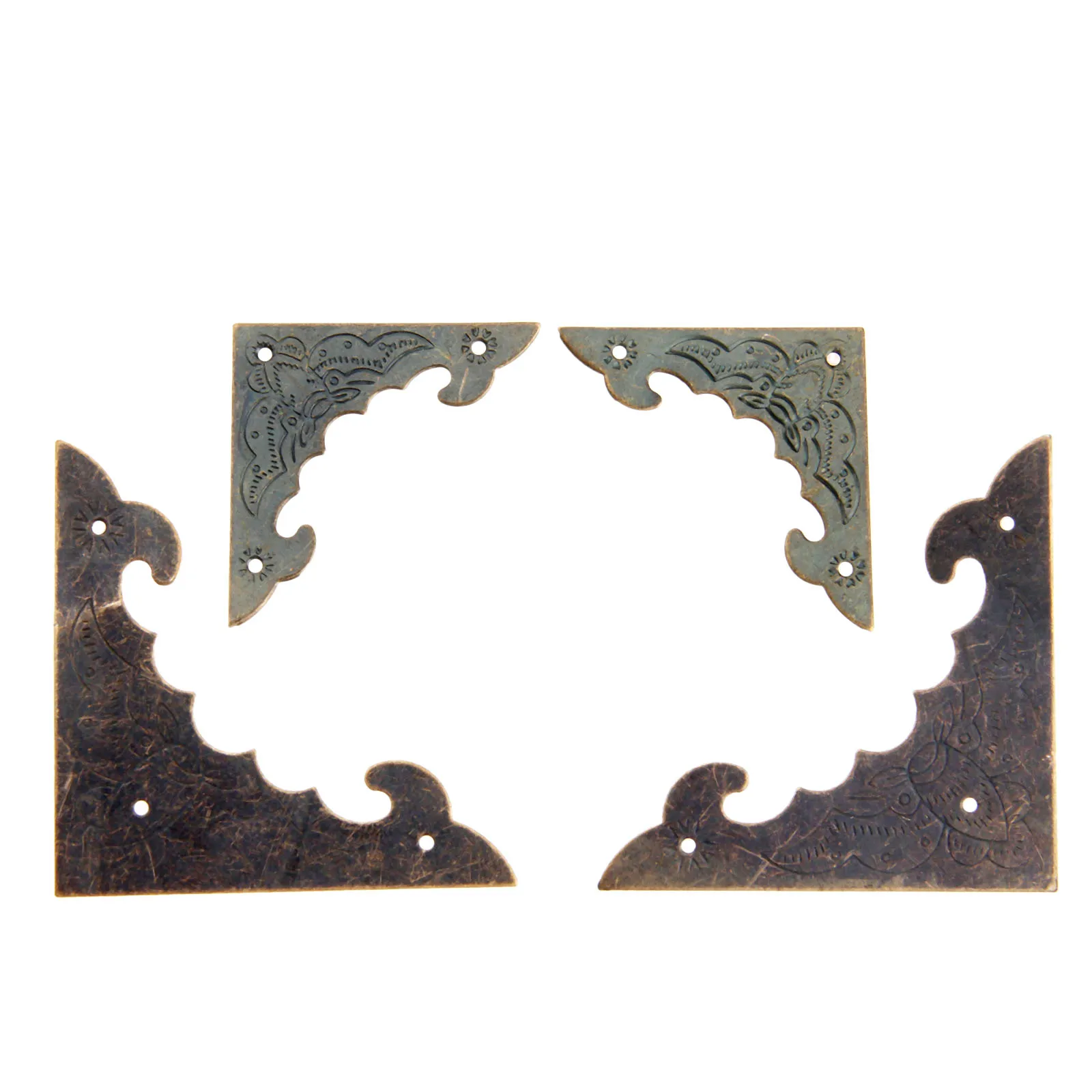 20 шт. Античная бронзовая защита для углов сундук ювелирных изделий чехол вина