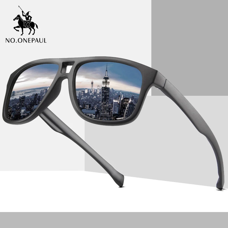 

NO.ONEPAUL sunglasses, classic polarized glasses for men and women, square driving sunglasses, brand design, luxury UV400 men su