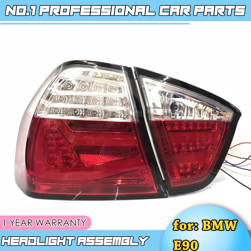 car accessories Headlights-For BMW E90 taillights 3 Series rear lamp 318i 320i 325i taillight LED DRL++Turn Signal+Brake+Reverse |