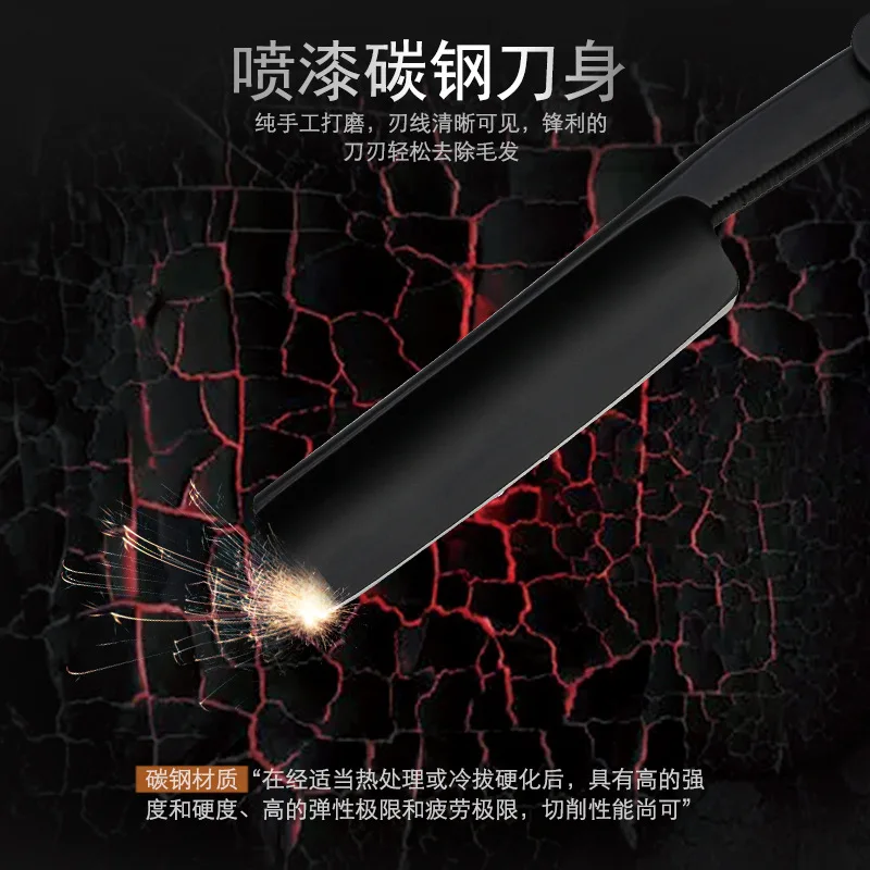 Retro Folding Razor Hair Razor and Blades Antique Black Folding Shaving Knife Handle Razor Holder G1111 1 Retro Folding Razor Hair Razor and Blades Antique Black Folding Shaving Knife Handle Razor Holder G1111 4