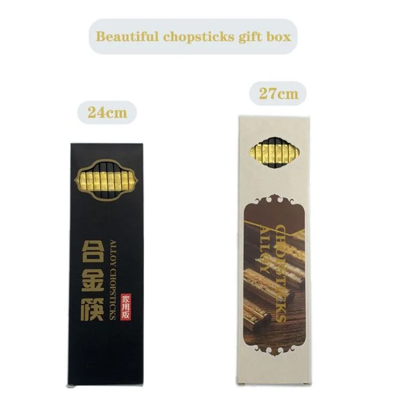 Chopsticks 10 Pairs/Boxed Sushi Chopsticks Anti-slip Anti-mold Food Sticks For Holiday Gifts Hotel Restaurant