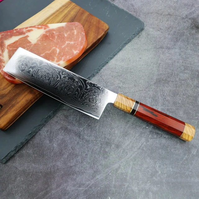 Molang Kések 7,5 Hüvelykes Damaszkusz Konyhai Kés Kovácsolt Hús Szelet Többfunkciós Hasított Steak Kenyér Éles - Image 4