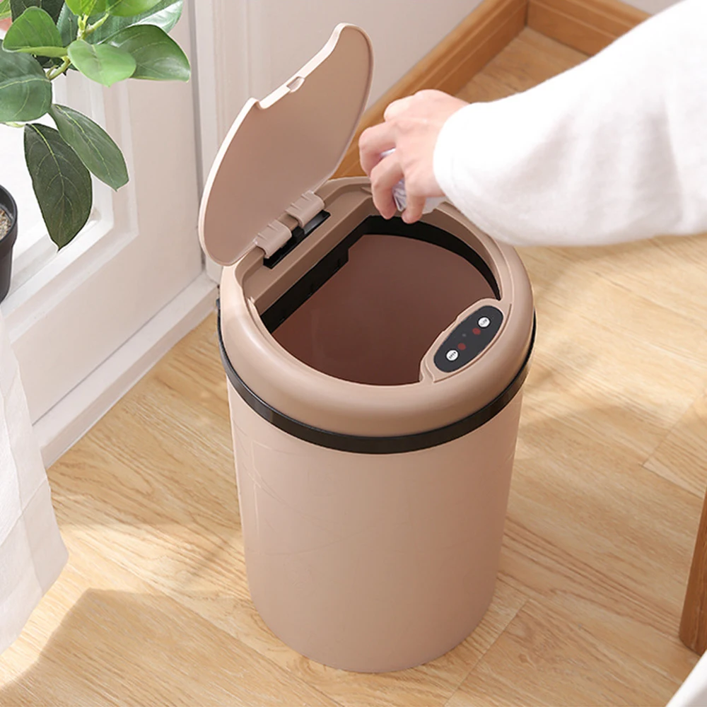 

Induction Automatic Sensor Rubbish Waste Bin Kitchen Trash Can Touchless Stainless Steel Automatic Smart Motion Sensor Trash Bin