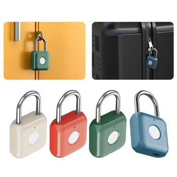 

Fingerprint Padlock for Backpack Suitcase Cabinet Drawer Indoor Bike Sports