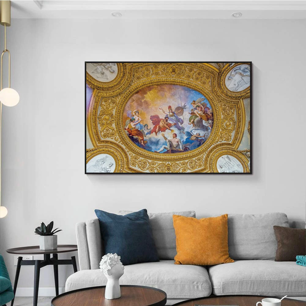 Paris Louvre Suspended Sculpture Wall Art Canvas Painting & Calligraphy ...