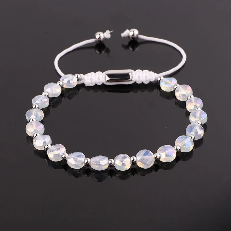 New Design Women Bracelet Glass Crystal Beads Macrame Friendship Birthstone Bracelet Women Jewelry Gift - Image 3