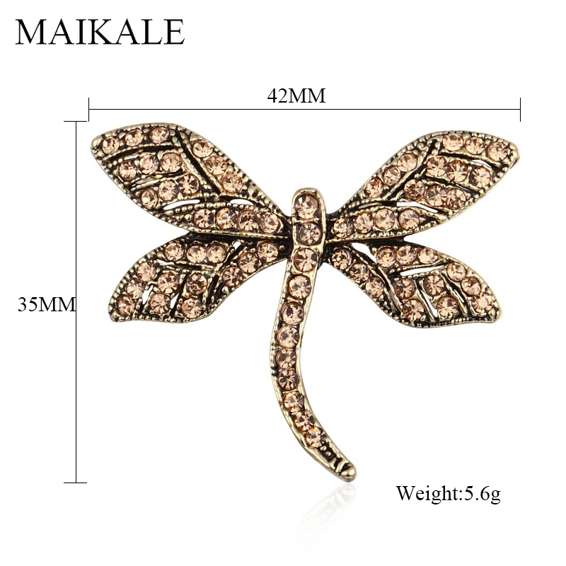 Женская Брошь с кристаллами MAIKALE новая искусственная брошь для девочек|Броши| |