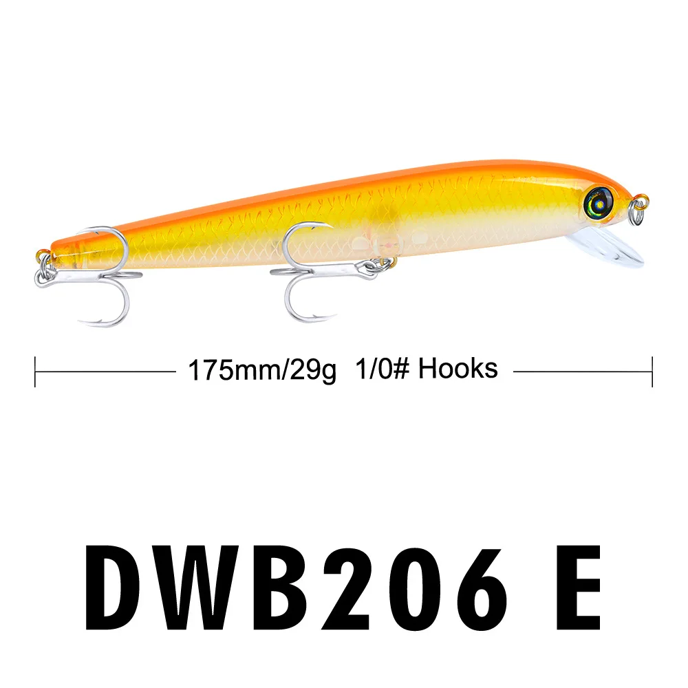 Стиль большой рыбной ловли Mino 17,5 см приманка 29 грамм Aliexpress Amazon Горячая DWB206