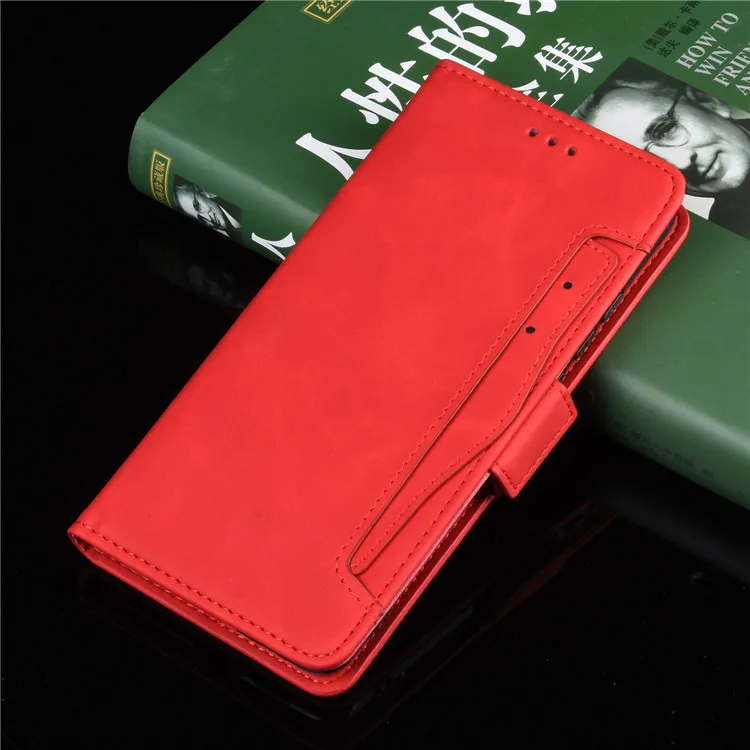 Leather Flip Case with Multi-Card Slots