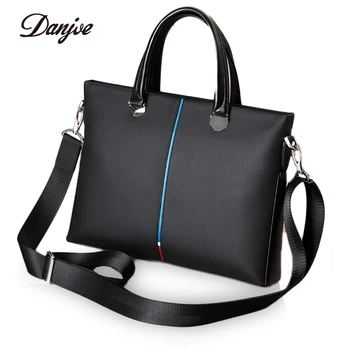 

Luxury 100% Genuine Cow Leather Men Briefcase Real Leather High Quality Business Handbag Brand Fashion Shoulder Bag Male