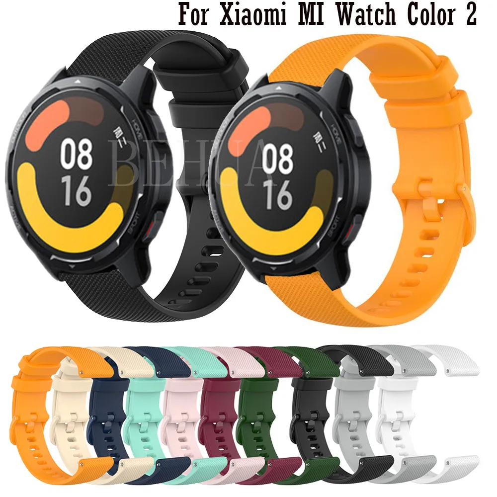 Cinturino Cinturino 22Mm Per Xiaomi Mi Watch Cinturino In Silicone A 2 Cinturini Per Xiaomi Mi Watch Cinturino Sportivo Sportivo A Colori