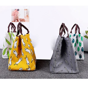 

Simple Lunch Bag Waterproof Men Women Student Lunch Box Thermo Bag Office School Picnic Cooler Lunch Bag