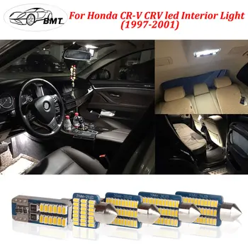

BMT8Pcs White Warm White Canbus LED Lamp Car Bulbs Interior Package Kit For 1997-2001 Honda CR-V CRV Map Dome Plate Light