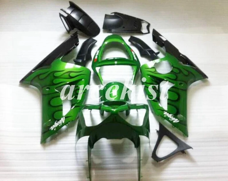 

New ABS Motorcycle Fairings Kit Fit for kawasaki Ninja ZX6R 636 2003 2004 6R 03 04 ZX-6R body set Custom green black