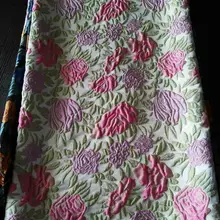 Нигерийская жаккардовая парчовая Ткань 5 ярдов жаккардовая парчовая ткань модная мягкая ткань для праздничных платьев DHL04