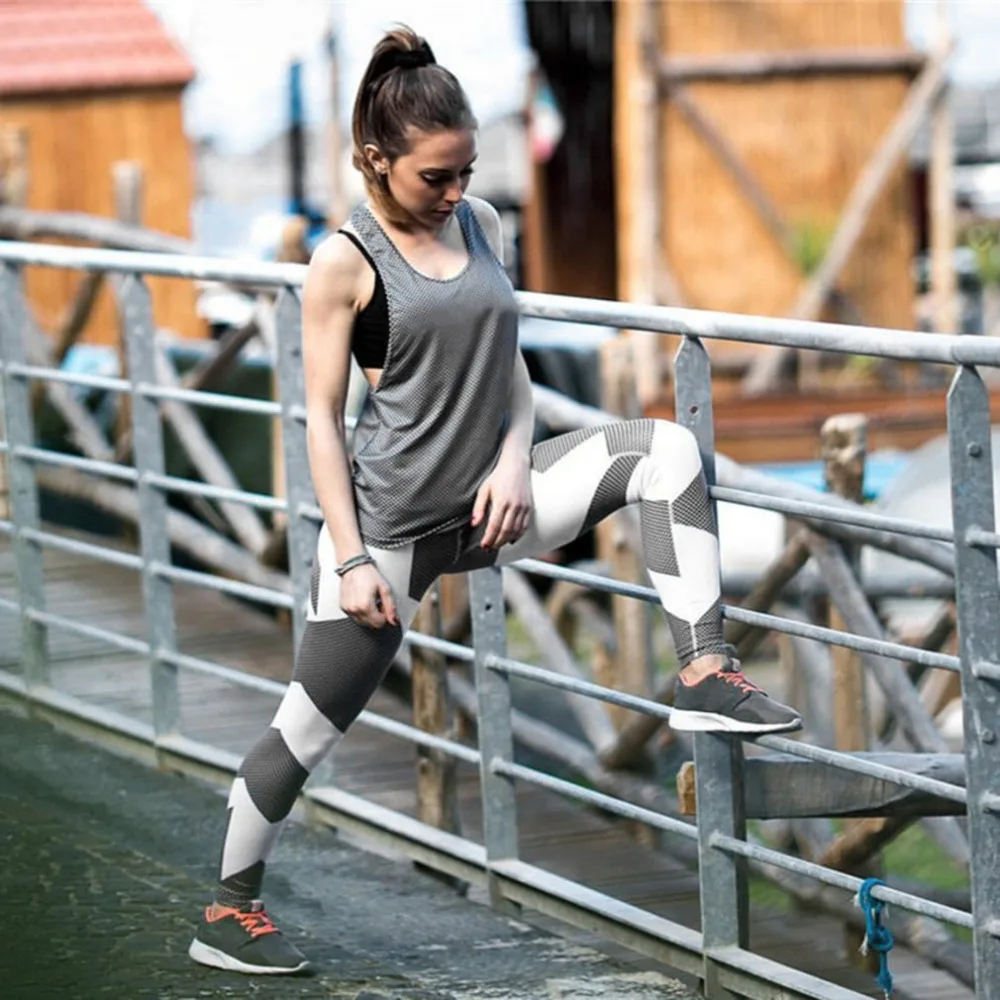 Breathable Women Sport Long Pants Digital Printed Design Lady Tight Running Yoga Sport Trousers Gym Leggings Pants Drop Shipping
