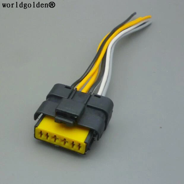 

Worldgolden 6 pin way automotive throttle valve connector Throttle Valve Plug Pigtail For Renault Peugeot Citroen 211PC069S0049