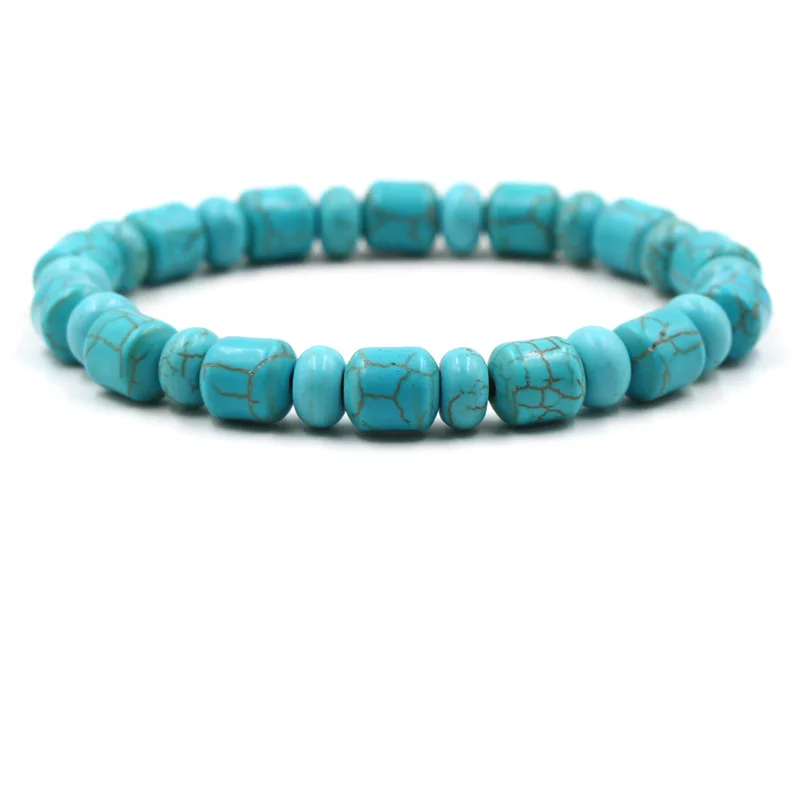 Браслет с Зелеными камнями Homme Femme Charms 8 мм Мужские браслеты для йоги | Украшения и