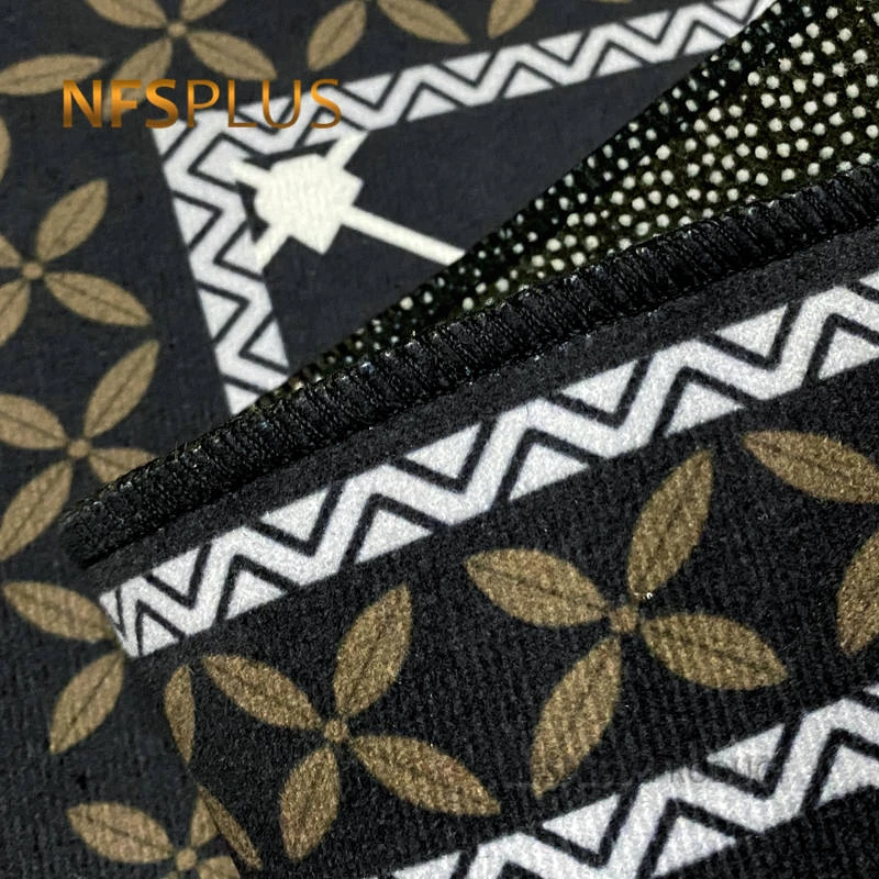 Geometric Kitchen Carpet Floor Mat Rugs Polyester Fiber Printed Home Decorative Anti-Slip Hallway Door Mats Entrance Doormat
