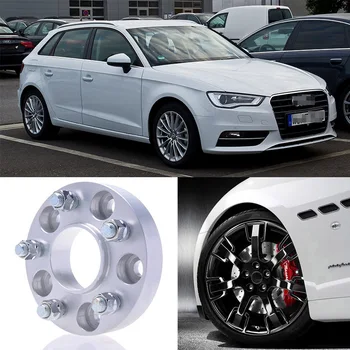 

2pcs 5X112 57.1CB 25mm Car Wheel Spacers Wheel Adapters suitable For Audi A3