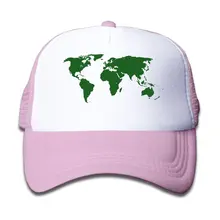 Детская Зеленая Бейсболка для дальнобойщика, регулируемая сетчатая шапка для мальчиков и девочек