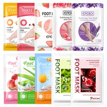 10Pack Peeling Feet Mask Exfoliating Socks fo Pedicure Socks Remove Dead Skin Heels Foot Peeling Mask Whitening Foot Care