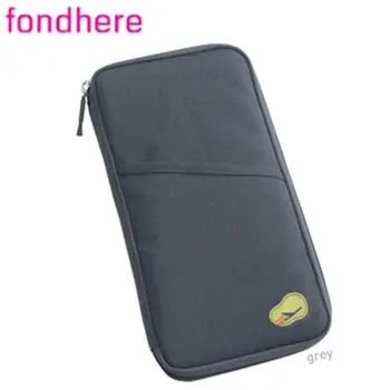 

FONDHERE casual black classic fashional minimalist business large capacity solid stationery bag receive hand package long wallet