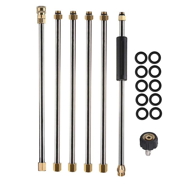 

90 Inch Universal Wand Set Car Washing Pressure Washer Wand Extension, Replacement Lance Power Washer Lance 1/4Inch Thread Quick