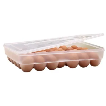 

Thickened Shatter-resistant Cover Single Layer Thirty-three Eggs Storage Box Transparent Home Storage Bags hs hs