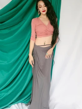 

Women Belly Dance Set Autumn And Winter New Long-Sleeved Dance Suit Sexy Modal Dance Practice Beginner