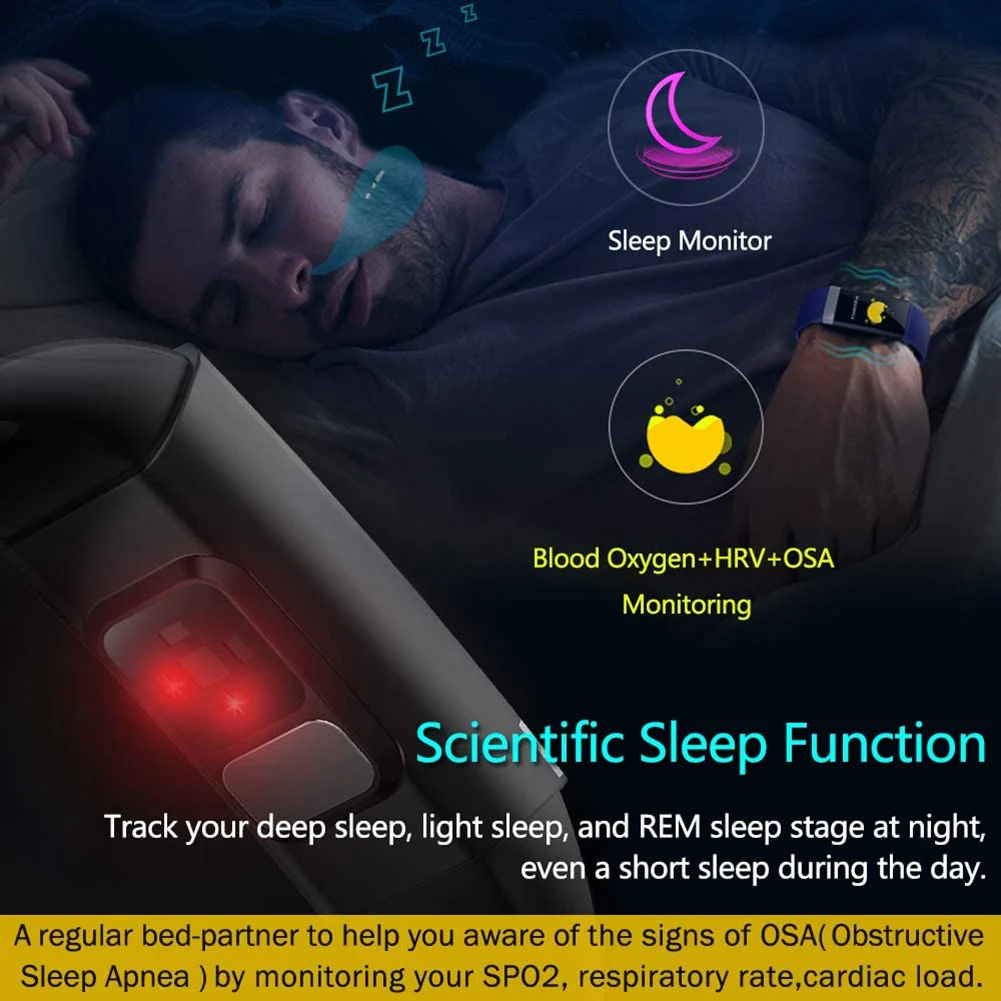 V19 ECG Bluetooth4.0 Heart Rate Blood Pressure Sleep Monitoring Smart Bracelet USB Port Charging Smart Bracelet