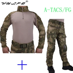 VULPO-camisa de camuflaje para caza, uniforme de combate de AT-FG BDU, se encuentra En codo y rodilleras, Ghilliekostuum Jacht