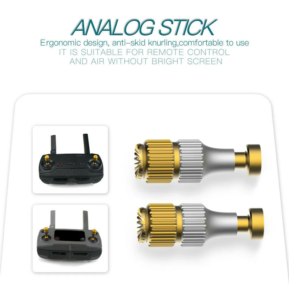 Противоскользящий рокер телескопическая Замена дистанционное управление алюминиевый сплав прочный джойстик чувствительный Регулируемый для DJI MAVIC 2
