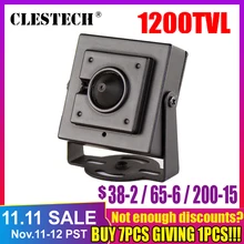 Микро конус 3,7 мм объектив HD 1/4CMOS 1200TVL небольшой Цвет аналоговые видео CCTV безопасности Мини Камера наблюдения металлический есть кронштейн