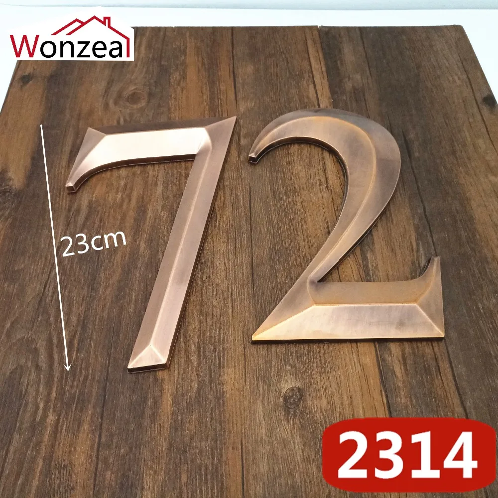 2314R红古锥形23cm塑料门牌=c混合72