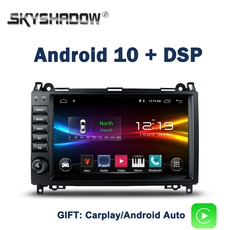 9 &quotDSP Android 10 0 2 ГБ + 32 Автомобильный dvd-плеер GPS WIFI BT Carplay радио для Benz A150 A160 A170 A180 A200