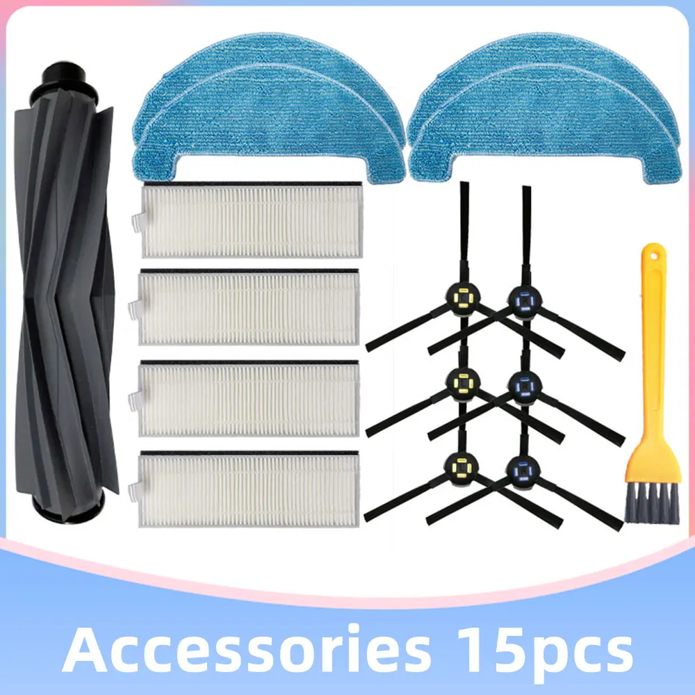 For iLife A7 / A9S / DEXP / LF800 Main Side Brush Mop Cloth HEPA Filter