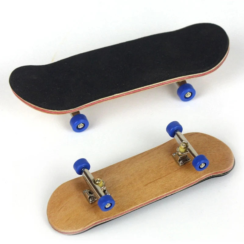 Деревянная накладка на палец, профессиональный скейтборд, деревянные базовые Фингерборды, Детские ключи, скейтборд, игрушки для пальцев, скейтборды - Цвет: BL